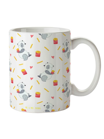 Mr. & Mrs. Panda haferl Panda Pommes ohne Spruch in Grau