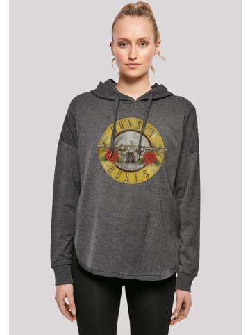 F4NT4STIC Oversized Hoodie Guns 'n' Roses Band in charcoal