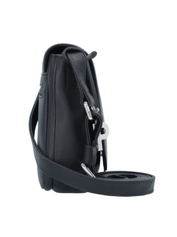 PICARD Timeless Umhängetasche Leder 21 cm in schwarz