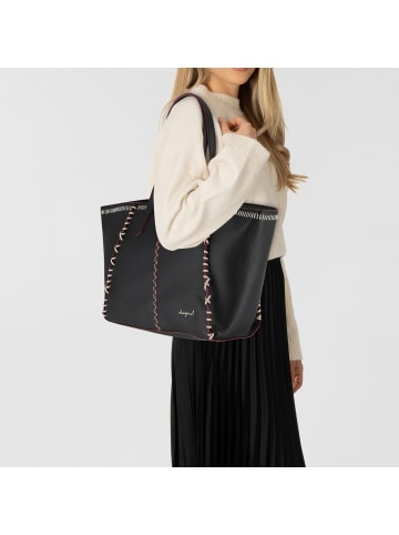 Desigual Manhattan Pespuntes Shopper Tasche 34 cm in schwarz