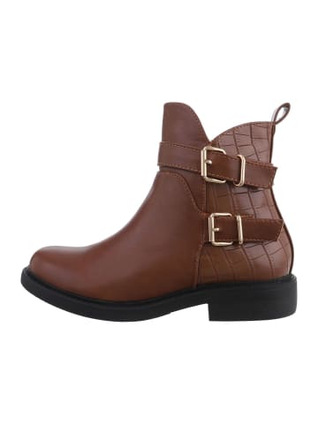 Ital-Design Stiefelette in Camel