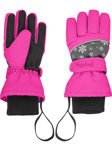 Playshoes Finger-Handschuh Schneeflocken in Pink