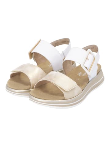 remonte Sandalen in Weiß/Gold