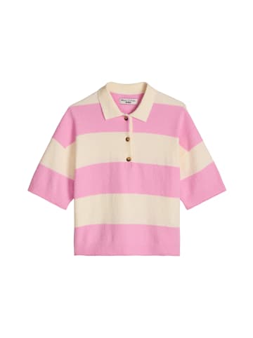 Marc O'Polo DENIM Strick-Poloshirt regular in Light Pink