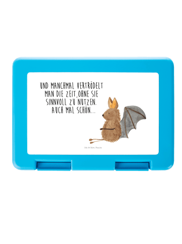 Mr. & Mrs. Panda Aufbewahrungsbox Fledermaus Sitzen mit Spruch in Weiß