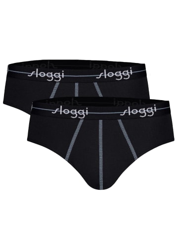 Sloggi Slip 2er Pack in Schwarz