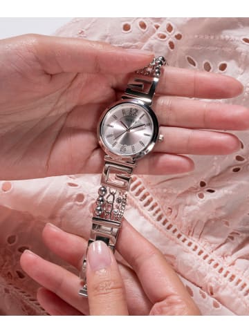 Guess Quarzuhr für Damen in silber