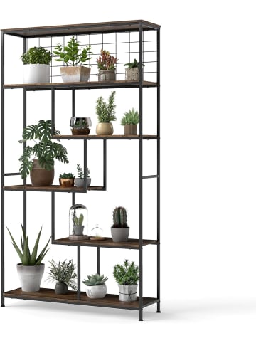 COSTWAY Pflanzenständer 6 Etagen in Braun