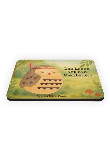 Mr. & Mrs. Panda magnet Eule Federschmuck Design mit Spruch in Weiß