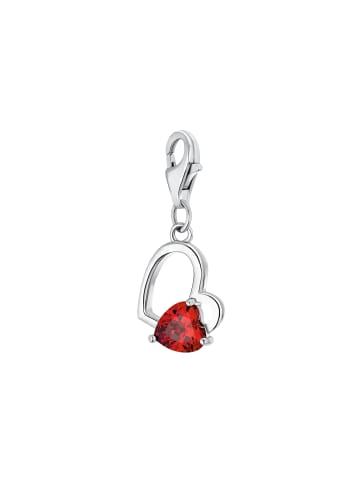 Amor Charm Silber 925, rhodiniert in Rot