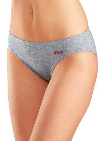 s.Oliver Bikinislip in grau, schwarz, weiß