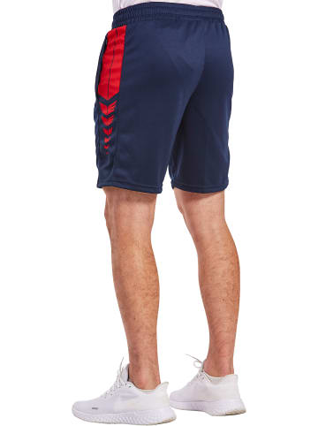 erima Six Wings Shorts in new navy/rot