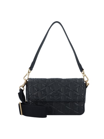 Lacoste Maheki Umhängetasche Leder 21 cm in noir