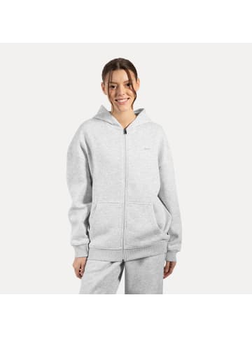 SMILODOX Zip Hoodie Lyanna in Grau Melange