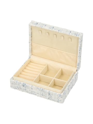 NAEMI Women Jewelry Box in Blue White