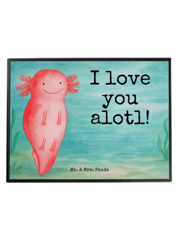 Mr. & Mrs. Panda Schreibtischunterlage Axolotl Liebe Design mit ... in Weiß
