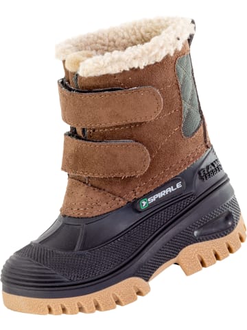 Spirale Kinder-Winterstiefel Pauli gefüttert in braun in braun