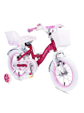 Byox Kinderfahrrad 14 Zoll Flower in rosa