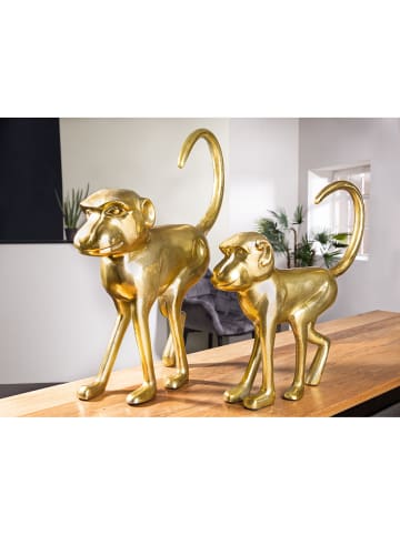GILDE Figur Monkey goldfarben - (H) 45 cm