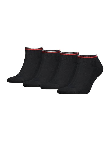 Tommy Hilfiger Socken TH UNI TJ SNEAKER 4P ICONIC in Schwarz