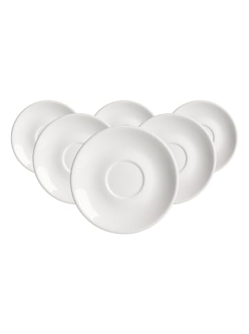 Ritzenhoff & Breker 6er Set Kaffeeuntertassen Bari ø 14,5 cm weiß in weiß