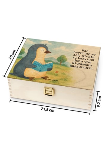 Mr. & Mrs. Panda Aufbewahrungsbox für Teebeutel Pinguin Buch Des... in Weiß