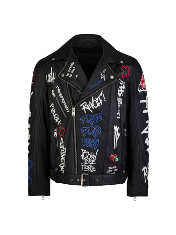 trueprodigy Bikerjacke Danis in Schwarz