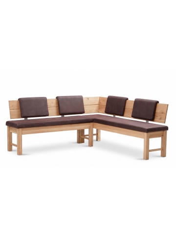 58 aufm Kessel ECKBANK mit Truhe Dyan 2 für 5 Personen Massivholz Wildeiche/Braun