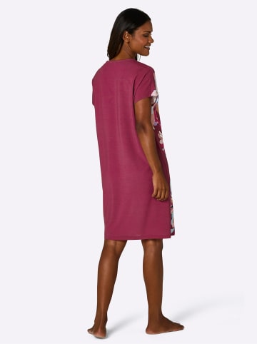 WITT WEIDEN Sleepshirt in malve-rauchblau-bedruckt