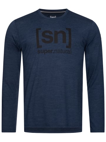 super.natural Merino Longsleeve in blau