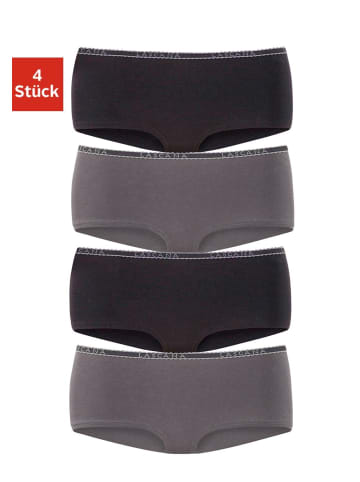 LASCANA Panty in schwarz, anthrazit