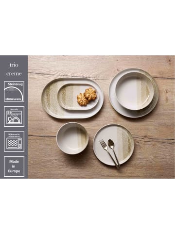 Ritzenhoff & Breker 6er Set Frühstücksteller Trio ø 19,5 cm in Creme