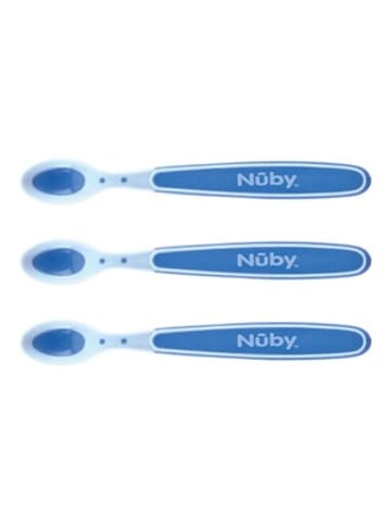 Nuby 3er-Pack Wärmesensor-Löffel Soft Sensitive Flex in Mehrfarbig