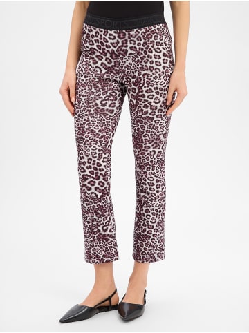 MARC CAIN SPORTS Hose in aubergine weiß - 0001
