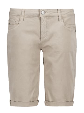 Sublevel Bermuda Shorts mit elastischem Materialmix in Beige-3