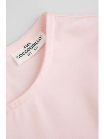 Coccodrillo T-Shirt mit kurzen Ärmeln in rosa