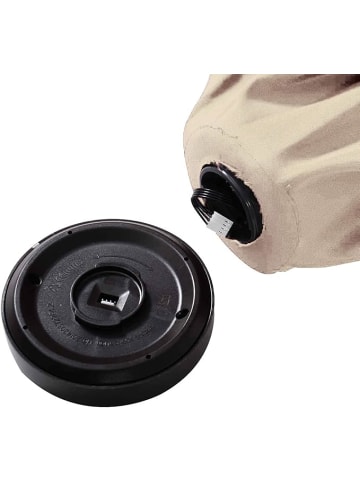 COSTWAY Ø270cm LED Sonnenschirm in Beige