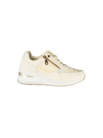 Laura Biagiotti Weiße Polyurethan-Sneaker
