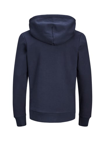 JACK & JONES Junior Kapuzen-Sweatshirt in navy blazer/Large Print