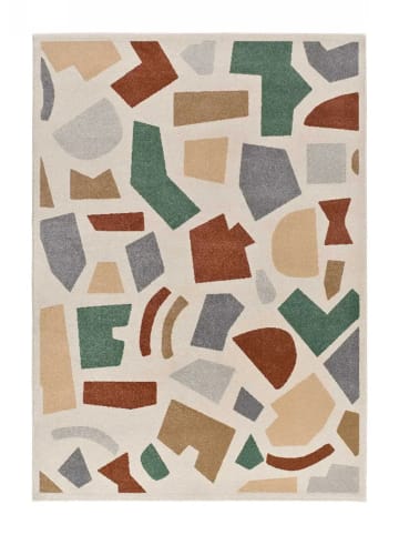 Atticgo Kurzflor-Teppich BERUTI in beige / kupfer / grün