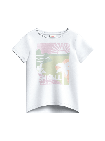 s.Oliver T-Shirt kurzarm in Weiß