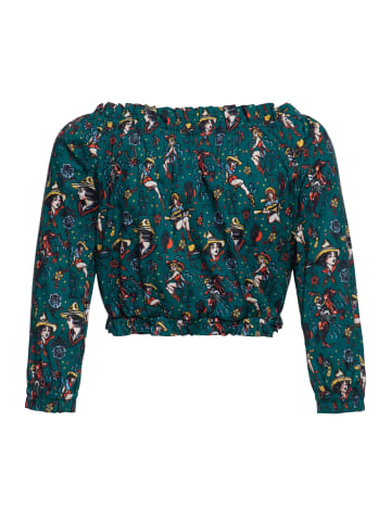 Queen Kerosin Queen Kerosin Carmen Top Cowgirl in grün