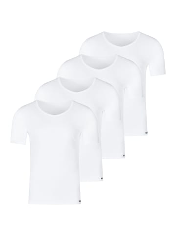 Skiny Unterhemd / Shirt Kurzarm Basis in Weiß