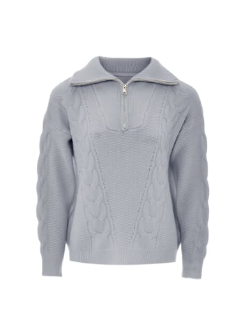 Bridgeport Damen Strickpullover in Grau Melange
