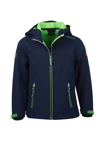 Trollkids Softshelljacke Trollfjord in navy/green