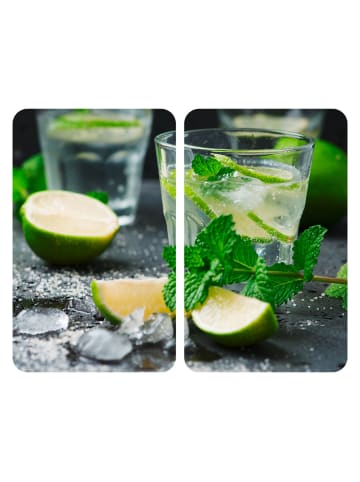Wenko Herdabdeckplatte Universal Mojito 2er Set in Design