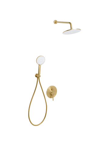 Beliani Wannenarmaturen PUELO in Gold - (W) 23 x (H) 180 x (L) 41 cm