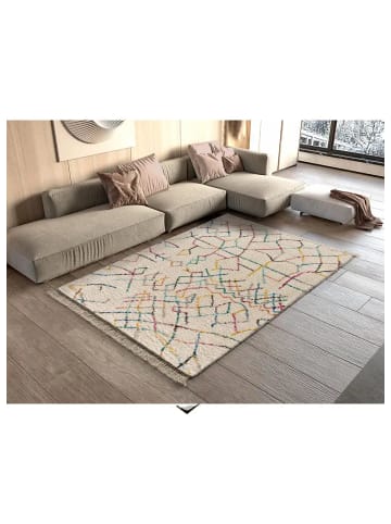 Atticgo Hochflor-Teppich YEBEL in weiß