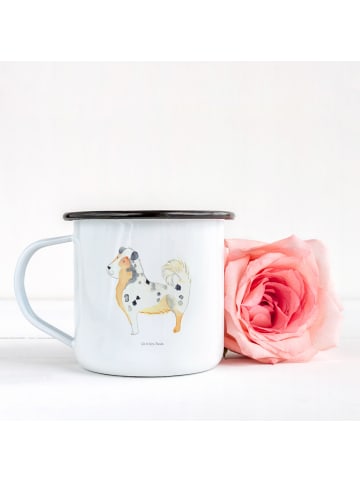 Mr. & Mrs. Panda Tasse Hund Australien Shepherd ohne Spruch in Weiß