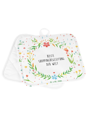 Mr. & Mrs. Panda 2er Set Topflappen  Shoppingbegleitung mit Spruch in Keine Angabe